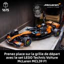 LEGO Technic McLaren MCL39 F1 Car Model Kit for Adults - Collectible Formula 1 Building Set w/ V6 Engine, Differential & DRS Activator - Gift Idea for Racing & Motorsport Fans - 42228 - 3