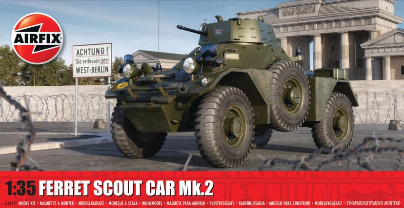 Airfix Model Set - A1379 Ferret Scout Car Mk.2 Model Buil… - 1