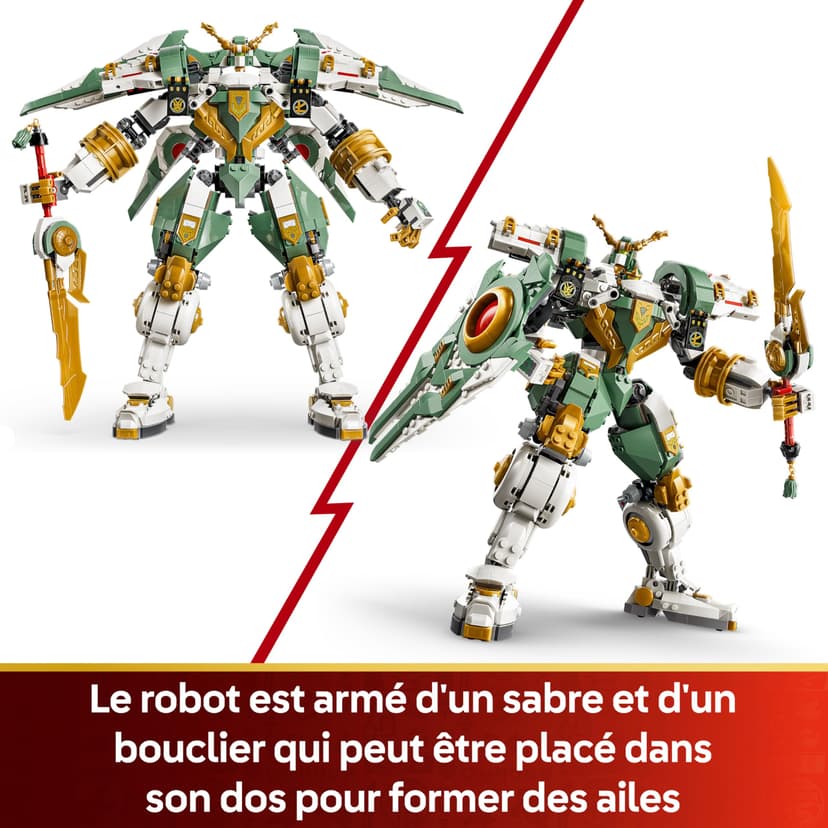 LEGO NINJAGO Lloyd's Titan Mech 15th Anniversary - Ninja Action Toy w/a Collectible Minifigure, Shield & Sword - Nostalgic Gift for 14+ Year Old Boys & Adult Fans - 71860 - 5