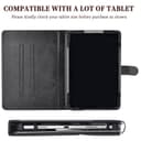 Coque Compatible pour Danew Dslide 115 10.1-Pouces Tablette Coque Etui Case Rotation à 360 degrés Angles de Vue Multiples Socle en Cuir PU Folio Cover Noir - 5