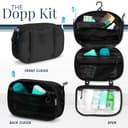 Toiletry Bag Kit Set: Hanging Travel Toiletry Bag + 311 TSA Cosmetic Liquid Bag + Ultralight Accessory Organizer Pouch, Black Ripstop, 3 Piece Toiletry Set - 4