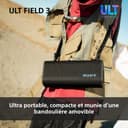 Sony ULT Field 3 - Enceinte Bluetooth Ultra Portable avec ULT Power Sound, Batterie 24h, IP67, étanche, Anti-poussière, Anti-Choc, bandoulière détachable, compacte - Blanc cassé - 5
