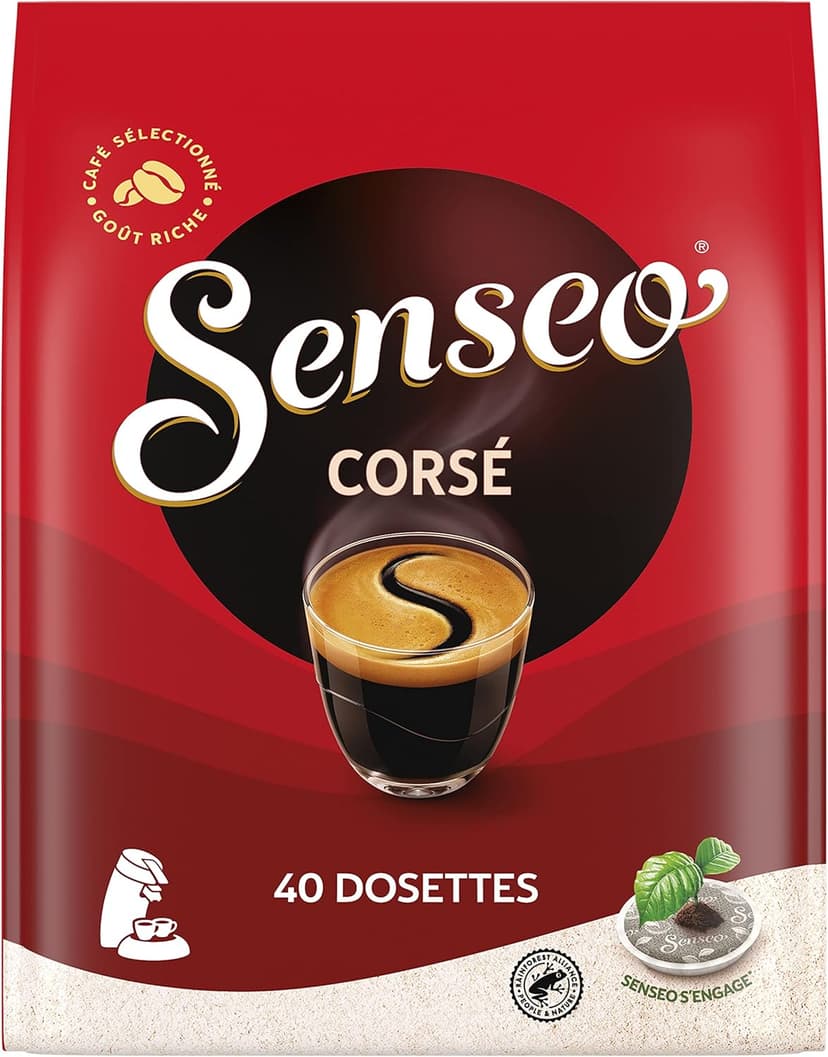 Senseo Corsé 40 dosettes 277g - Lot de 10 - 1