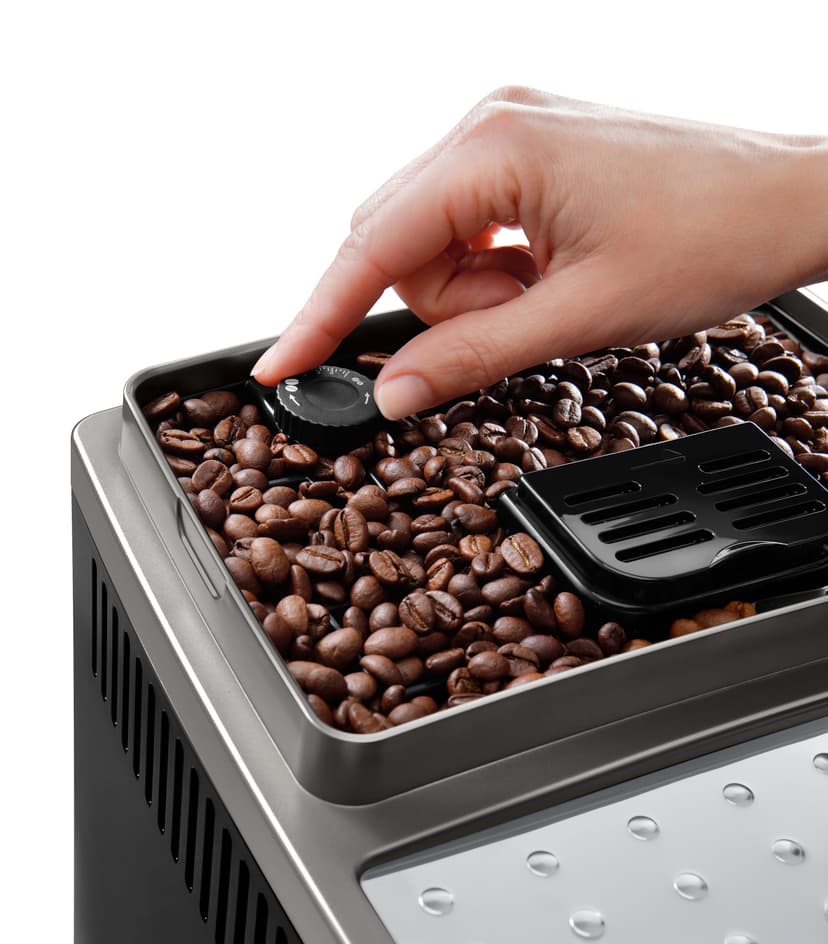 De'Longhi Magnifica S Smart ECAM250.​33.​TB, Automatic Coffee Machine with Integrated Coffee Grinder, Manual Milk Mount System for Cappuccino, 4 One Touch Recipes, Titanium and Black - 4