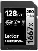 Lexar Professional 1667x 128GB SDXC UHS-II Card, Up To 250MB/s Read, for Professional Photographer, Videographer, Enthusiast (LSD128CBNA1667) - 1