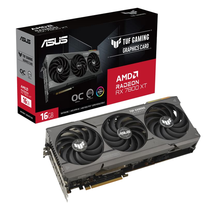 ASUS TUF Gaming TUF-RX7800XT-O16G-GAMING AMD Radeon RX 7800 XT 16 Go GDDR6 - 1