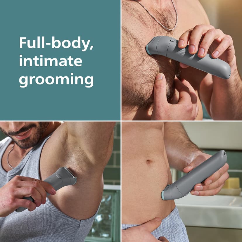 Philips Body Groomer 3000 Series - Trimmer for Men with Triple Protect Shave System, Intimate Trim & Shave, Close and Smooth on Skin, 100% Showerproof, 80 Min. Runtime, Model BG3480/15 - 2