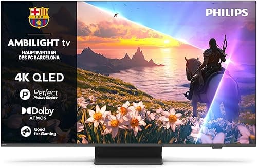 Philips 43PUS8600/12 QLED 109,2 cm (43 Zoll) Fernseher 4K Ultra HD VESA 100 x 200 mm Schwarz (43PUS8600/12)