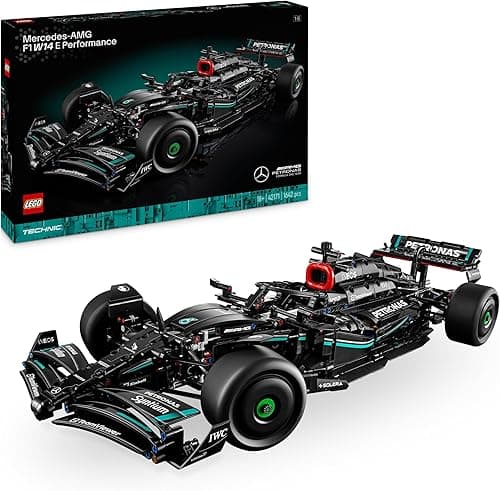LEGO Technic Mercedes-AMG F1 W14 E Performance Set for Adults to Build, Scale Formula One Race Car Model Building Kit, Collectible Home or Office Décor, Birthday Gifts for men, Women, Him or Her 42171