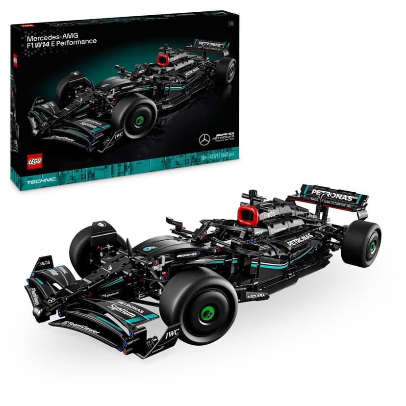 LEGO Technic Mercedes-AMG F1 W14 E Performance Set for Adults to Build, Scale Formula One Race Car Model Building Kit, Collectible Home or Office Décor, Birthday Gifts for men, Women, Him or Her 42171 - 1