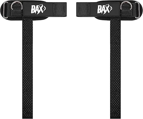 Ekkovision Weight Lifting Strap Bax Logo Cuffed With D Ring