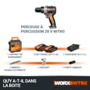 Worx WX352 20V 2.0Ah 2 Bat Brushless Hammer Drill - 9