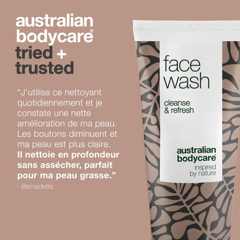 Australian Bodycare Face Wash 100ml - Facial cleanser with Tea Tree Oil | Deep Cleansing Spot Wash against acne and oily skin | For Women & Men - 5