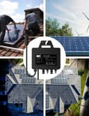 RC Micro Inverter 800W, 26-60V DC Input, Solar Inverter MPPT Microgrid Feed-in Converter with WiFi Monitoring for Mobile Phones, Black - 6