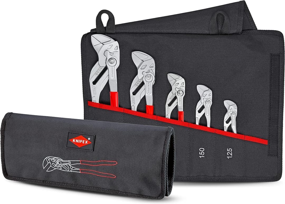 KNIPEX Set of Pliers Wrenches 5 Parts 340 mm, 00 19 55 S4