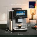 Siemens Fully automatic coffee machine EQ900 plus TQ905DZ3, 36 international coffee specialties, individual grinding, app control, large full-touch display, stainless steel - 2