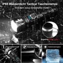Shadowhawk LED Torch 500,000 Lumens, Extremely Bright USB Rechargeable Tactical Flashlight with Holster XHP70.2, IP67 Waterproof 5 Light Modes for Camping Hiking Emergencies - 7