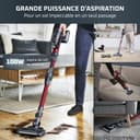 Rowenta X-Pert 6.60 Smart Aspirateur Balai sans fil, Tube Flex, Idéal pour les Poils D'animaux, Léger, Puissance 100W, Autonomie 45min, LED RH6471WO, Noir/Rouge - 5