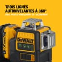 DEWALT - Laser en croix vert XR 12V 3x360°, avec 1x batterie 2Ah, DCE089D1G-QW - 4