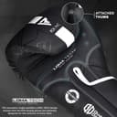 RDX Boxing Gloves, Pro Training Sparring, Maya Hide Leather, Muay Thai MMA Kickboxing, Men Women Adult Kids, Heavy Punching Bag Mitts Pads Workout, Ventilated Palm Multi Layered 4 6 8 10 12 14 16 18Oz - 5