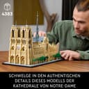 LEGO Architecture Notre-Dame de Paris Set, Model Kit for Adults to Build, Home or Office Décor, Collectible Gift for History-Loving Men, Women, Him or Her 21061 - 2