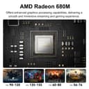GEEKOM A6 Mini PC Windows 11 Pro, with AMD Ryzen 7 6800H (Beats 7640HS), 16GB High Speed DDR5 RAM (Up to 96GB) & 1TB SSD, Dual USB4.0 & Dual HDMI Quad Display for Video Editing/Gaming/Graphic Design - 3