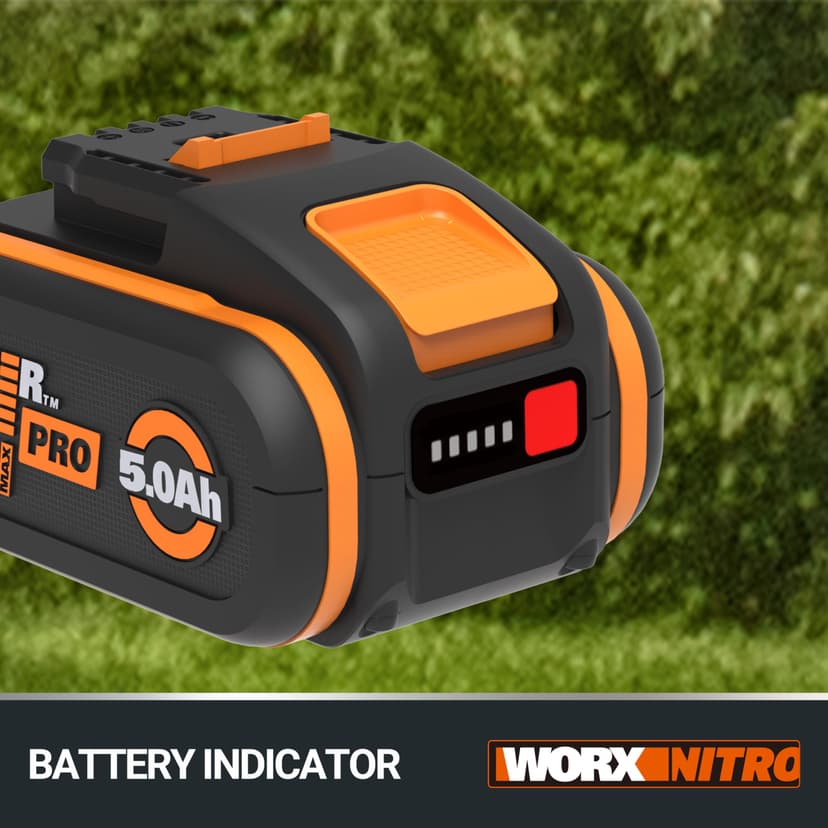 WORX WA3645 PowerShare Pro: High-Capacity 20V 5.0Ah Lithium Battery with BMS and Intelligent Power Control for Extended Runtime and Performance - 2
