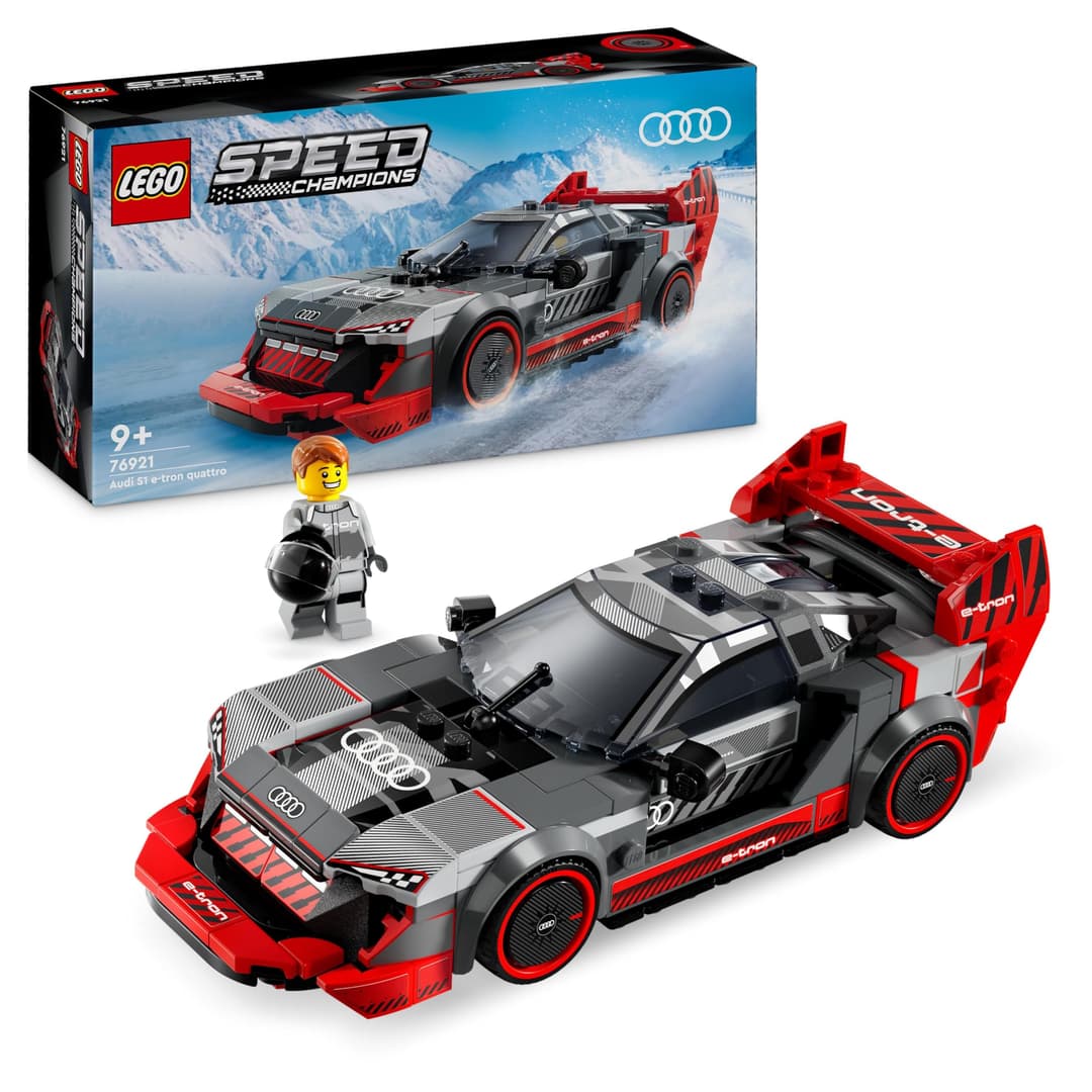 LEGO Speed Champions Voiture de Course Audi S1 e-Tron Quattro Véhicule Jouet, Set de Construction pour Enfants, Idée Cadeau pour Garçons et Filles Dès 9 Ans, Jeu en Autonomie, Déco pour Chambre 76921