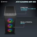 UNYKAch ATX MIR 100 Gaming Computer Case Large Size with 4 ARGB Fans, 1 USB 2.0 and 3 USB 3.0 - 6