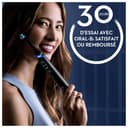 Oral-B Brosses A Dents Electriques iO 9 Noire Et Rose, 7 Modes De Brossage Dont Blancheur Et Soin Des Gencives, 16 Zones De Nettoyage, Ecran Interactif, 4 Brossettes De Rechange Oral B, Etui, Carton - 9
