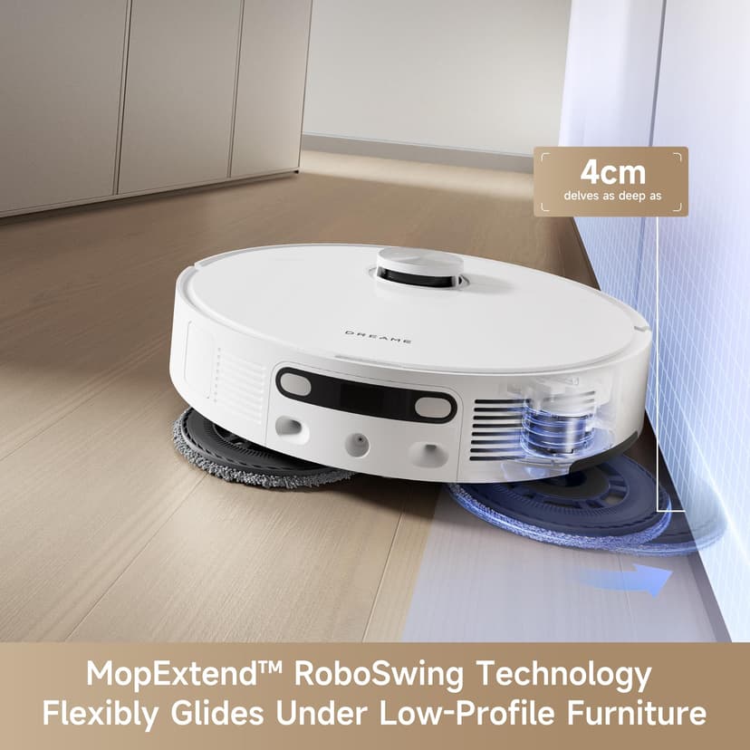 dreame L10s Ultra Gen 2 Robot Vacuum with Mop, 10000Pa, LiDAR Obstacle Avoidance & MopExtend Technology, Auto Washing&Drying, Self-Emptying&Refilling, 10.5mm Mop Lifting - 3