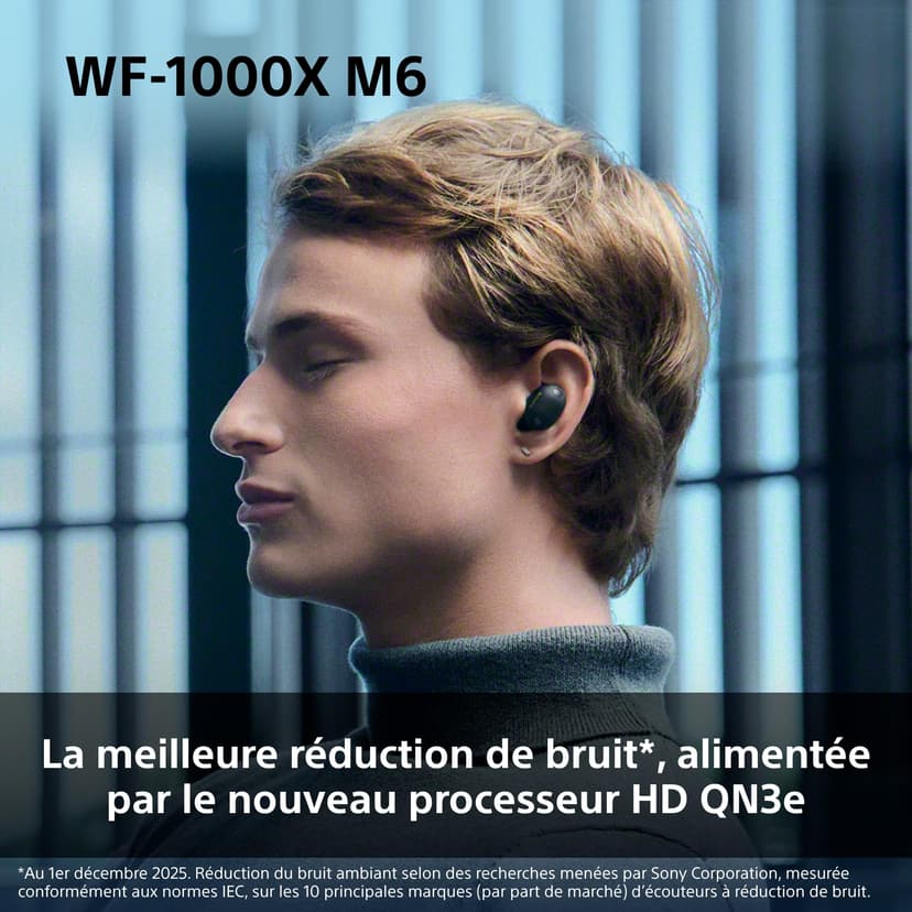 Sony WF-1000XM6 Flagship Wireless Noise Cancelling Earbuds, Bluetooth, In-ear Headphones, Signature Hi-Res Sound, Clear Calls, 10 band EQ, 24 Hr Battery NC On, IPX4, iOS & Android - Platinum Silver - 3