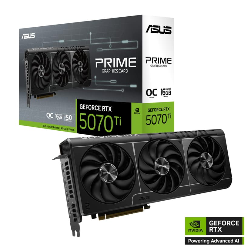 ASUS GeForce RTX 5070 Ti PRIME 16GB GDDR7 OC Graphics Card - 8