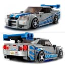 LEGO Speed Champions Nissan Skyline GT-R (R34) 2 Fast 2 Furious - Maquette de Voiture de Course à Construire avec Minifigurine Brian O'Conner - Idée Cadeau pour Garçons et Filles dès 9 Ans 76917 - 3