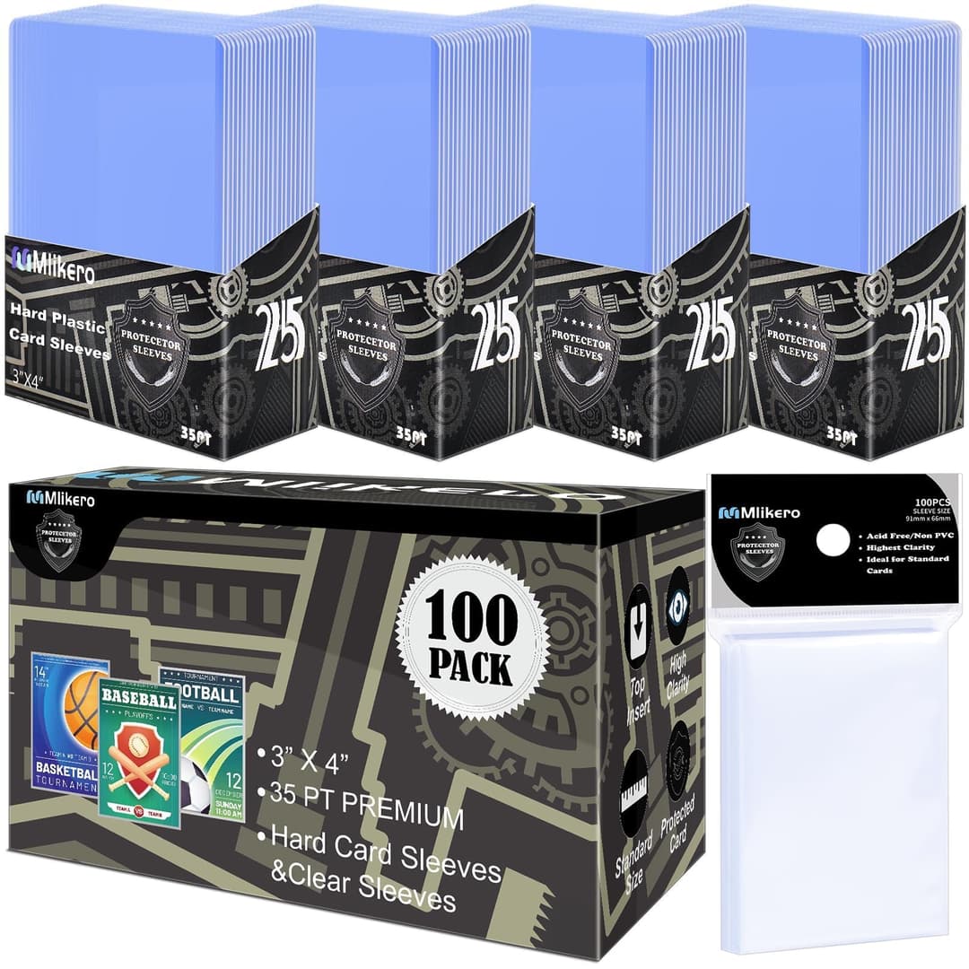Mlikero 200 Sleeve Carte en Plastique dur, Protection Car…