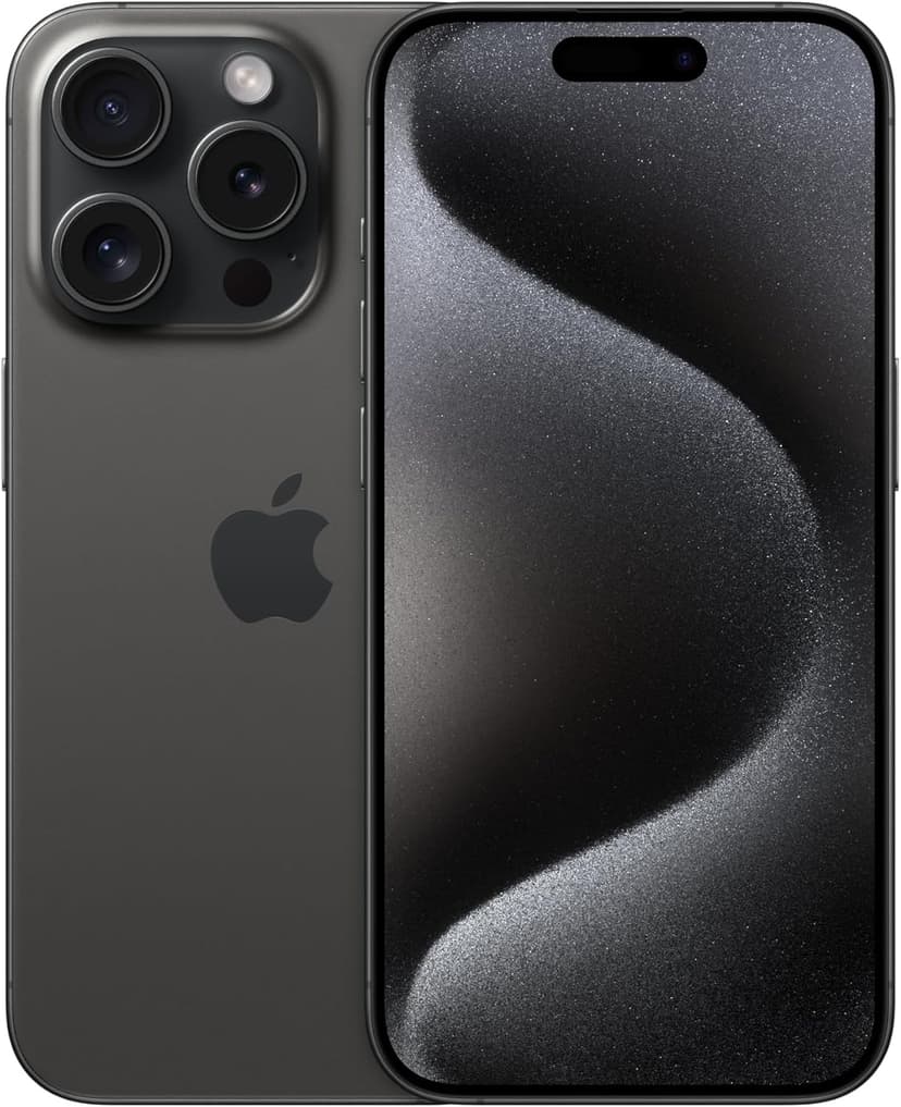 Apple iPhone 15 Pro 256GB Black Titanium – Renewed | Grade A | Unlocked | 48MP Camera | A17 Pro Chip | USB-C | - 1