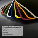 QUEMAR Tapis de voiture compatibles avec Seat Leon II 1P 2005-2012 / Kit tapis en moquette et caoutchouc sur mesure (set 2 avant + 2 arrières) / broderies et couleurs personnalisées (2 broderies, bord rouge) - 6