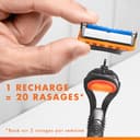 Gillette Fusion5 Pack of 28 Razor Refills, Razor Blades with 5 Blades, Lubricating Gel Band and Precision Trimmer - 4