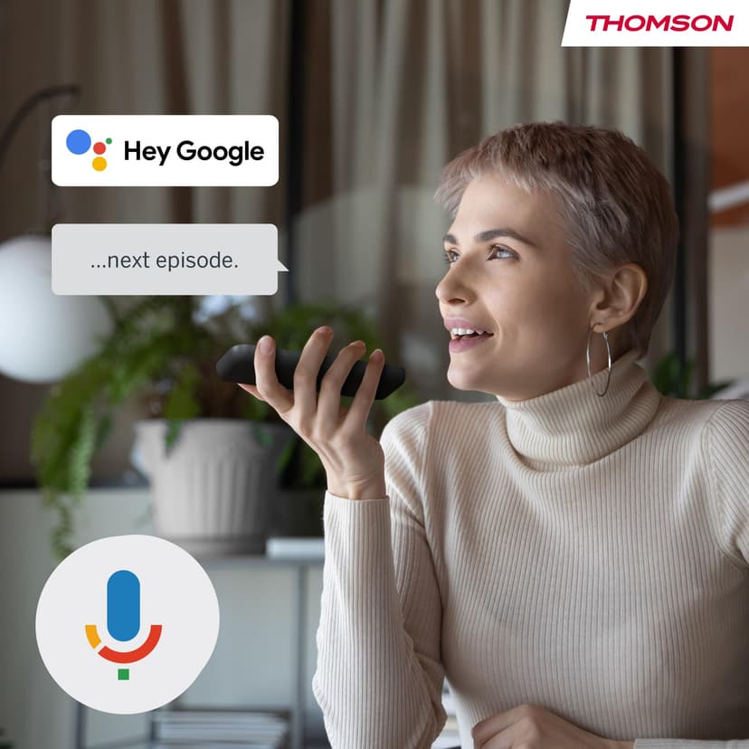 THOMSON Streaming Box Plus 270, Google TV, 4K UHD, Commande vocale, Google Cast, Netflix, Disney+, Wi-FI, Bloc d’Alimentation à Prises Multiples, 3 GB RAM, 32 GB Stockage - 6