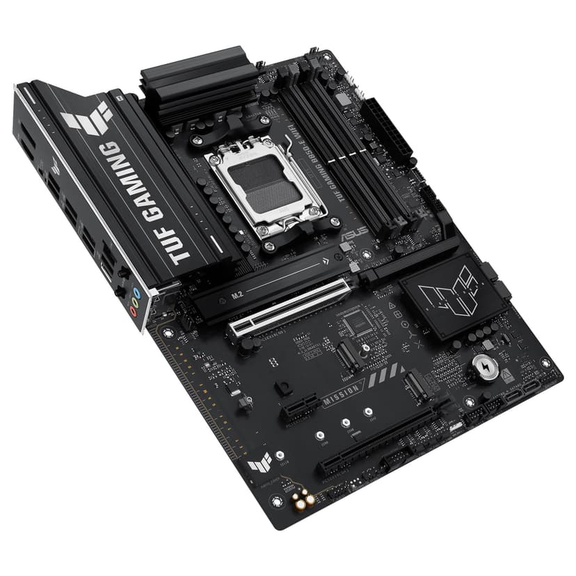 ASUS TUF Gaming B850-E WiFi, AMD ATX Motherboard, 8+2+1 Power Stages, DDR5 Slot, PCIe 5.0 Ready, 3 M.2 Slots, WiFi 6E, Ethernet Realtek 2.5Gb, USB-C 20Gbps, BIOS Flashback and Aura Sync - 6
