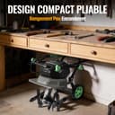 WORKPROX Motobineuse Électrique sans Fil 40V, Largeur 30 cm, Profondeur 20 cm, Batteries 2×4000 mAh, Guidon Pliable, Roues 4 Positions, Compacte et Silencieuse pour Jardin, Potager et Verger - 8