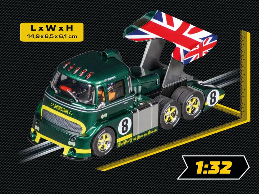 Carrera - 20031093 - Racetruck Cabover « British Racing Green, No.8 » - 3