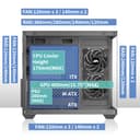MUSETEX PC Case ATX, Y6B - 6