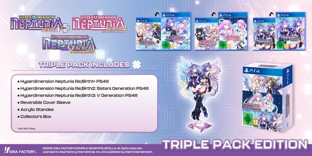 Hyperdimension Neptunia Re;Birth Series (1-3) Triple Pack (PS4)