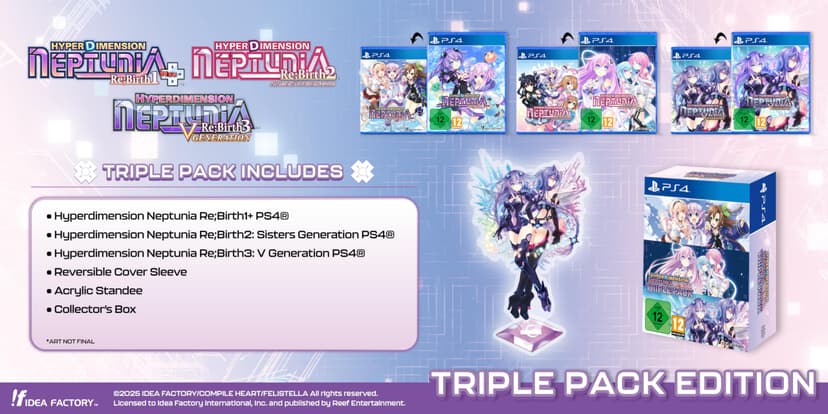 Hyperdimension Neptunia Re;Birth Series (1-3) Triple Pack (PS4) - 1