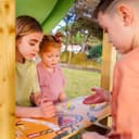 Disney Le Roi Lion Quest Aire de Jeux de Wickey - Structure d'escalade, Tour d'escalade, Jeux de Jardin pour Enfants - Aire de Jeux extérieure en Bois avec bac à Sable - 5