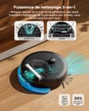 Lefant M330 Pro Robot Vacuum Cleaner 3 in 1, Robot Vacuum Cleaner 5000Pa Suction, DToF Navigation, Mapping, Virtual Zones, Obstacle Avoidance PSD, 150min, Connected by Alexa/APP/WiFi - 6