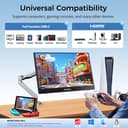 15.6 Inch Portable Display, USB-C Laptop Screen with VESA Compatibility, FHD IPS Secondary Display for Laptop MacBook PC, Ultra-Slim Travel Screen with Protective Cover - 3