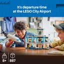 LEGO City Airport with Airplane Toy - Miniature Model Kit w/Terminal, Plane, Tug Car, Bridge, 9 Minifigures & Accessories - Birthday Gift Idea for 8+ Year Old Boys - 60502 - 2