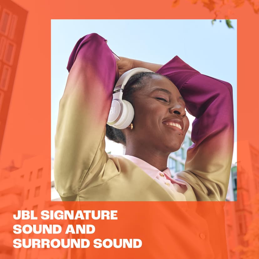 JBL Live 670 NC Wireless On-Ear Headphones with Noise-Cancelling Technology and 65-Hour Battery Life, Black - 6